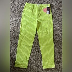 Green & white stripe victor glemaud for target jeans